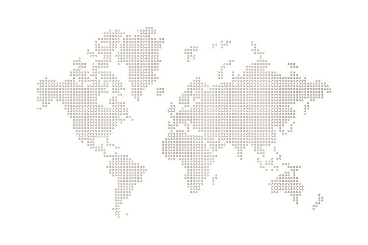Dot World Map Image